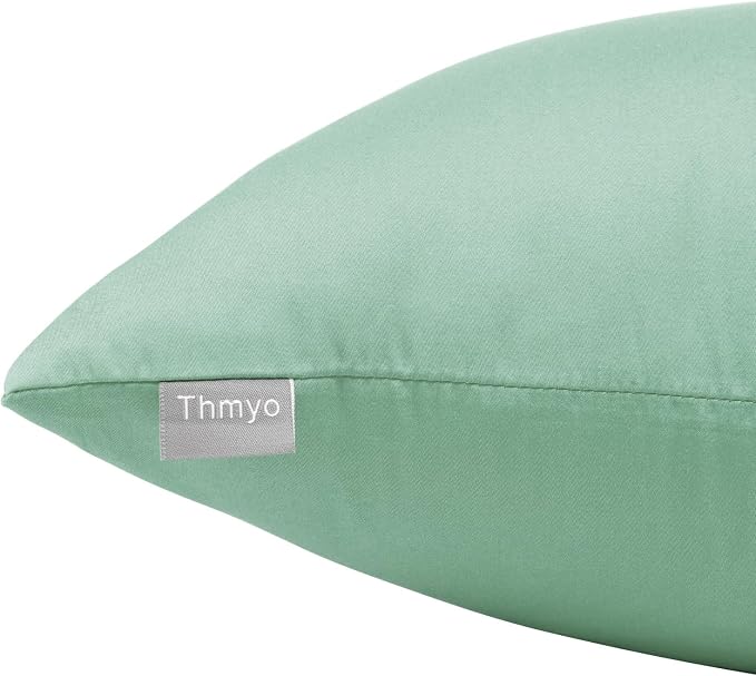 Thmyo 4-Pack 100% Cotton Comfortable Solid Decorative Throw Pillow Case - Image 8