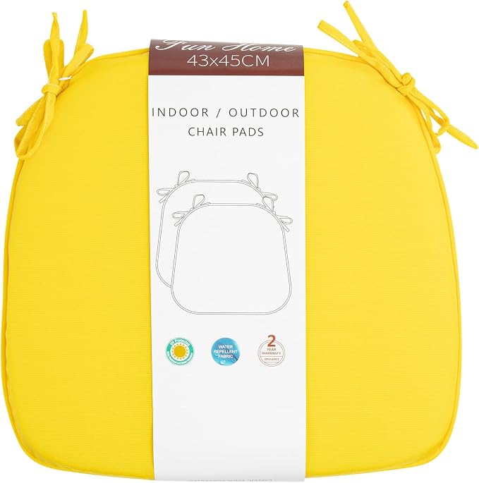 Outdoor Chair Cushions Set of 2, Patio Seat Cushion 17"x16"x2", U-Shaped Dining - Image 3