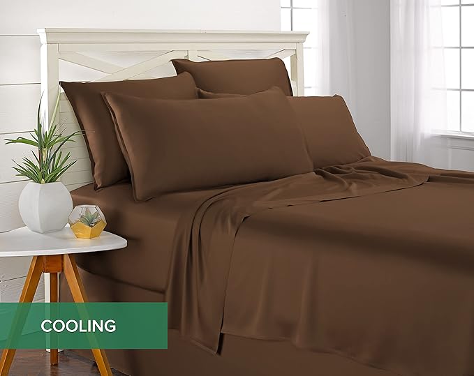 Pure Bamboo Split King Sheets, Genuine 100% Organic Viscose Derived from Bamboo - Image 5