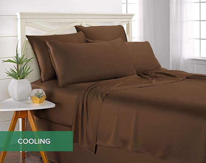 Pure Bamboo Twin Sheets, Genuine 100% Organic Viscose Derived from Bamboo Bed - Image 5