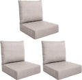 Luxury Outdoor Seat Cushion Set-24 x 24 x 6 Inch Outdoor Chair Cushions Set of 2 by NatureComfyOutdoorFurniture