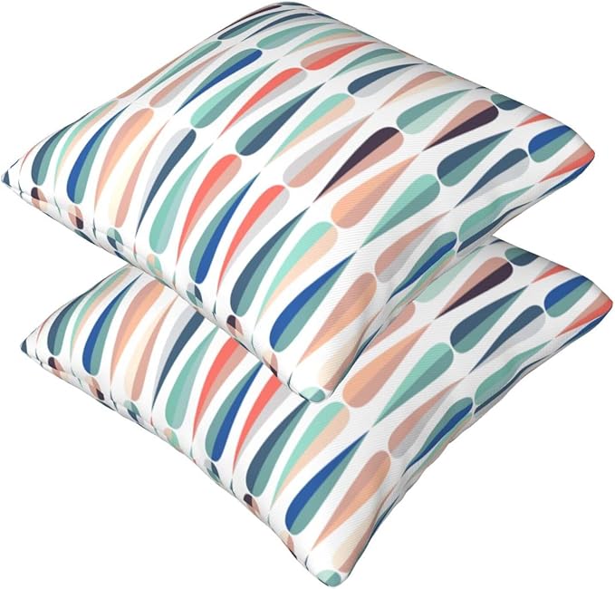 bassyil Mid Century Retro Drop Throw Pillow Covers Decorative Linen Pillow - Image 8