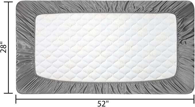 2 Pack Silk Crib Sheets for Baby - Image 5