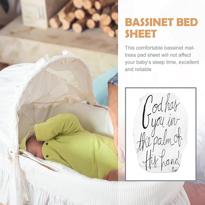 Knitted Bassinet Sheet Fitted Elastic Cradle Mattress Sheet Breathable - Image 9