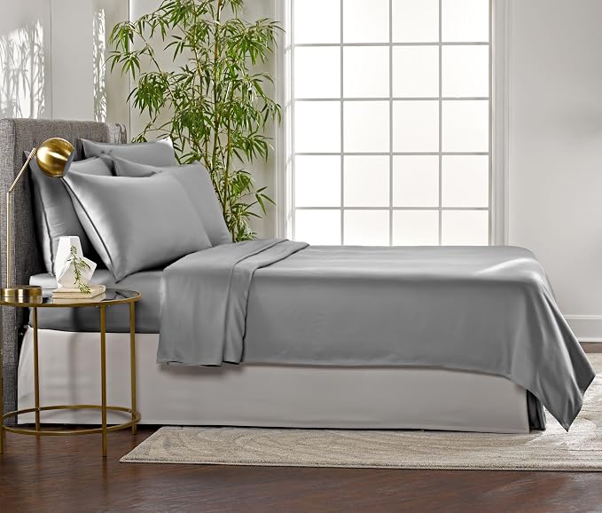 Pure Bamboo Twin Sheets, Genuine 100% Organic Viscose Derived from Bamboo Bed - Image 4