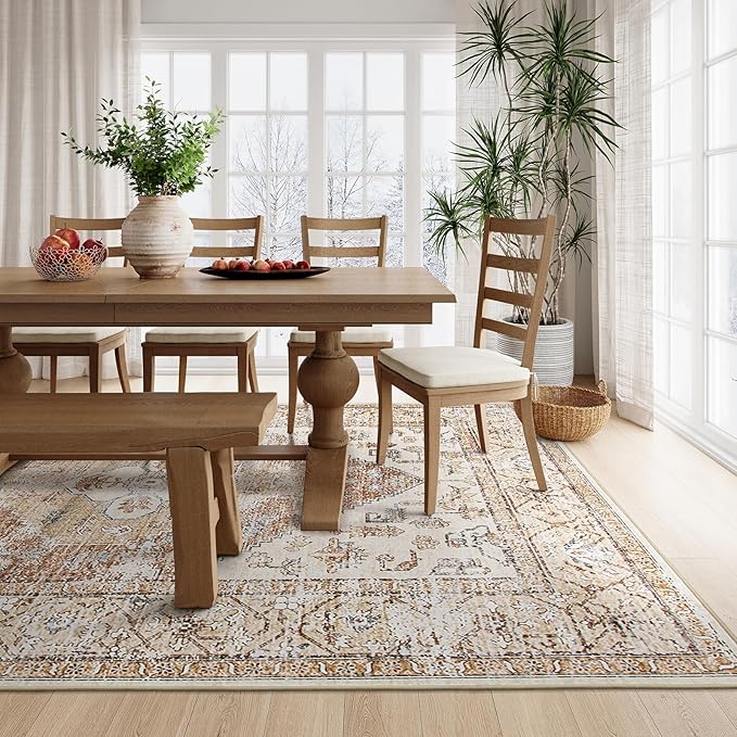 Lahome 5x7 Boho Machine Washable Area Rug - Image 2