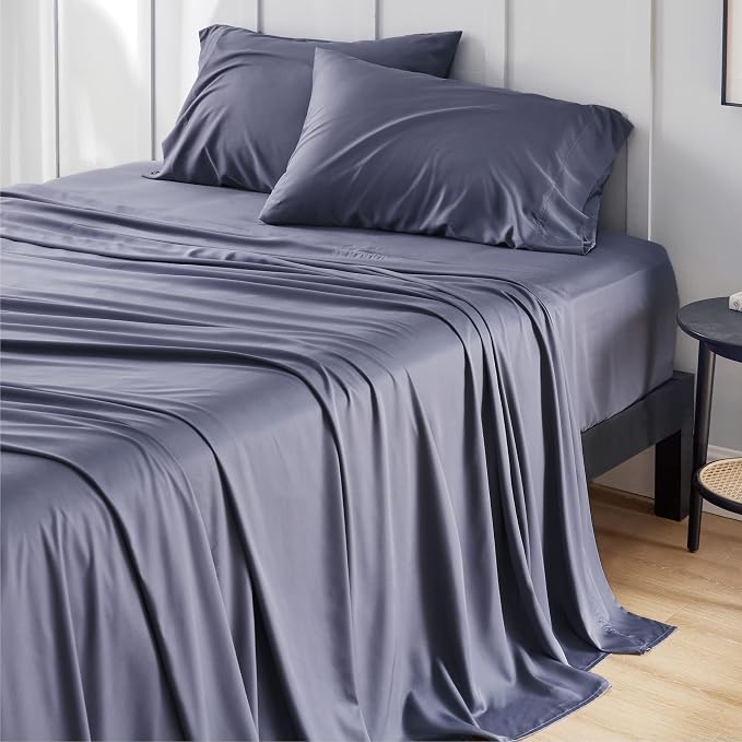 Bedsure Cooling Sheets for Full Size Bed, Viscose Derived from Bamboo, Deep by BEDSURE
