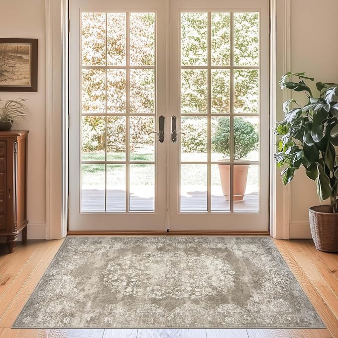 jinchan Washable Area Rug 3x5 Entryway by JINCHAN