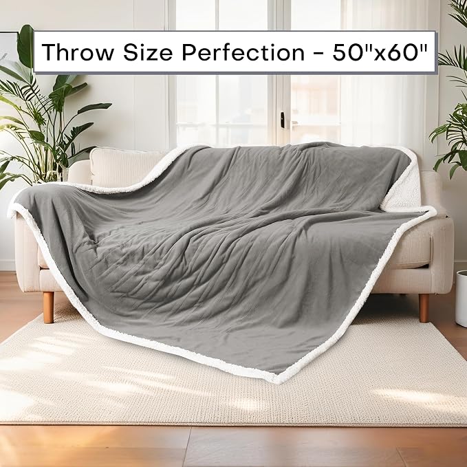 Electric Heated Blanket Throw Size 50"x60" - Image 3