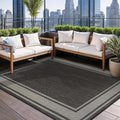 Beverly Rug Large Outdoor Rug 9x12 Modern Bordered Area Rugs by BeverlyRug
