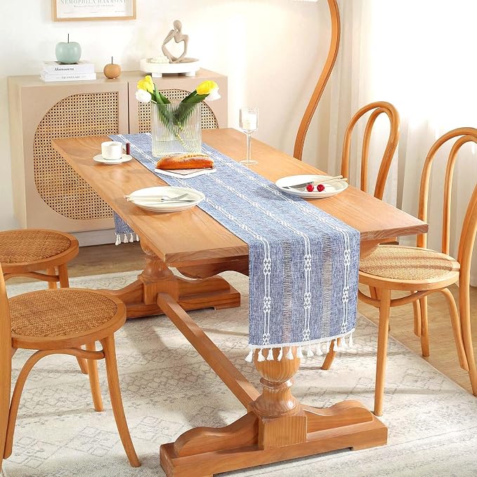 Farmhouse Table Runner, Rustic Cutout Table Runners - Image 6