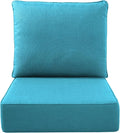 Luxury Outdoor Seat Cushion Set-22 x 24 x 6 Inch Outdoor Chair Cushions by NatureComfyOutdoorFurniture