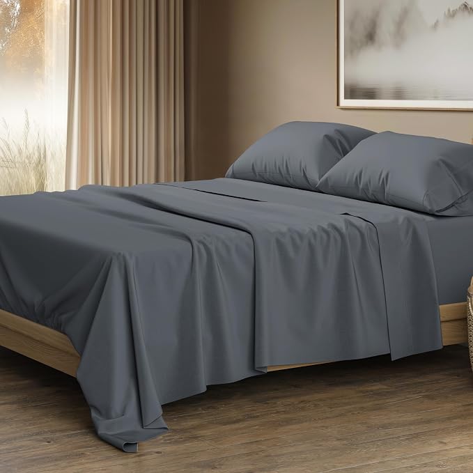 THREAD SPREAD 100% Egyptian Cotton Sheets Queen Size by THREADSPREAD