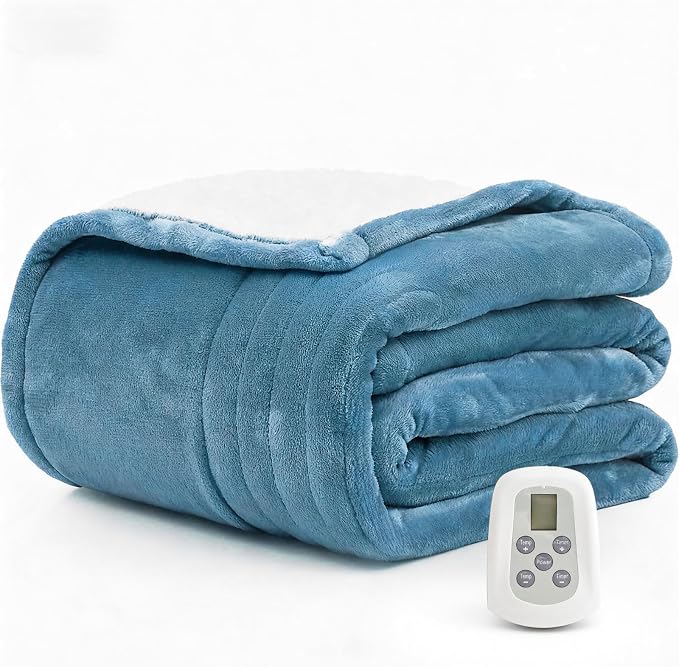 Heated Blanket Electric Blanket Twin 62"x84" Fast Heating Electric Blanket by WATOFT