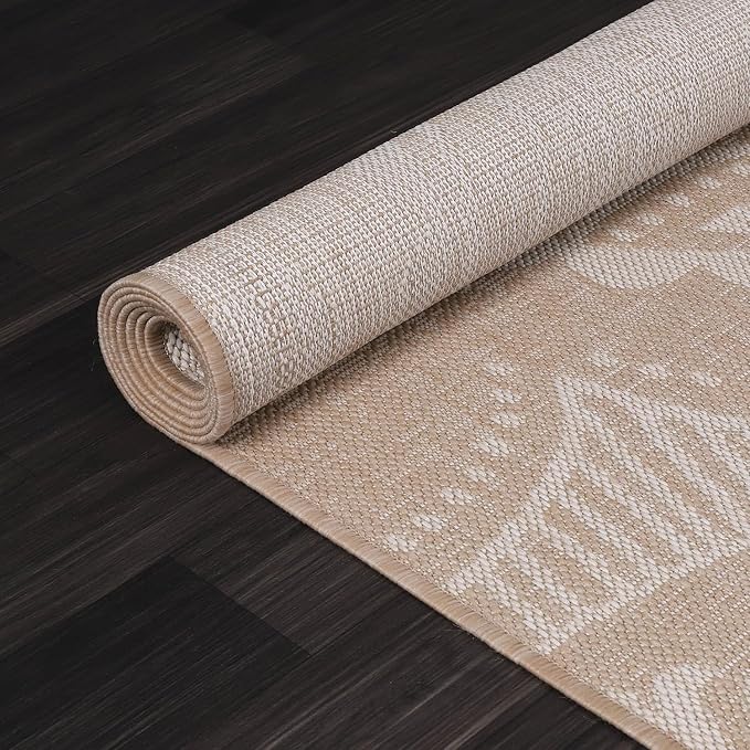 Medallion Outdoor Rug 5x7 Washable Outside Carpet - Image 6