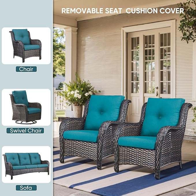 7-Piece Outdoor Patio Cushion Set - Image 5