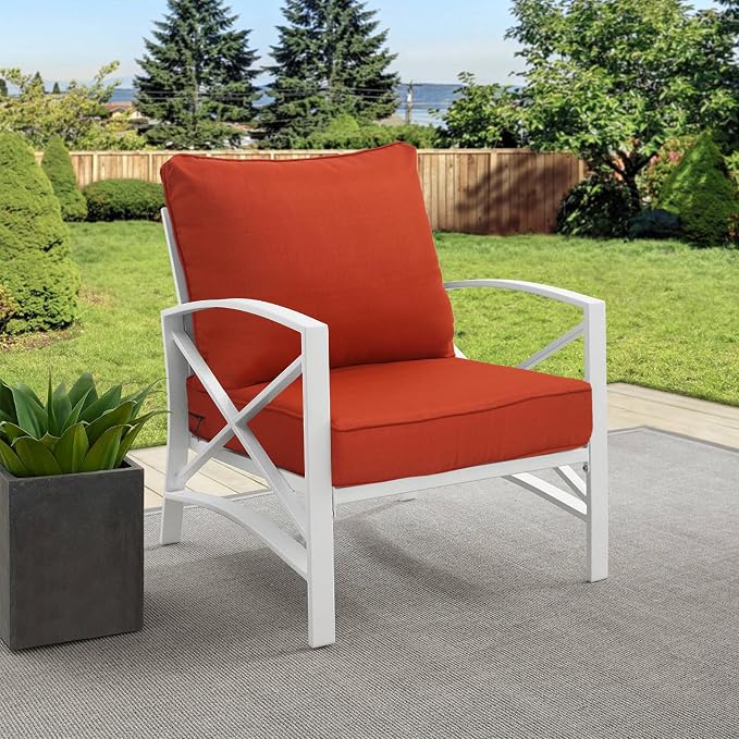 Goodgoods 24x24 inch Outdoor/Indoor Deep Seat Patio Cushions Set of 2 Resilient - Image 3