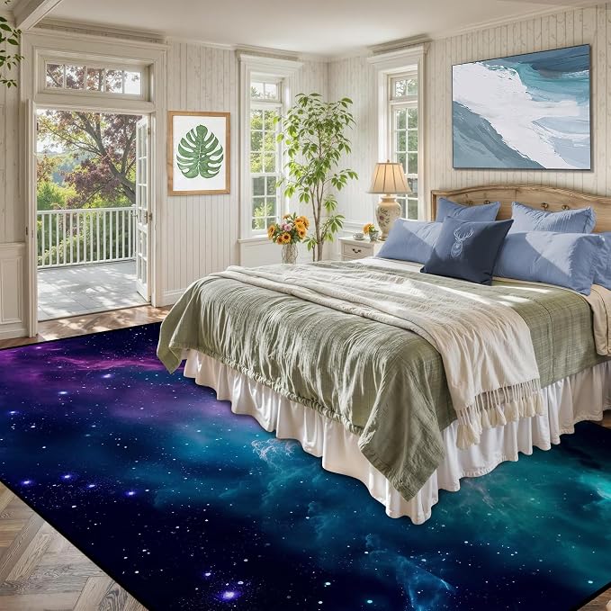 6' x 9' Galaxy Area Rug Bedroom Living Room - Image 5