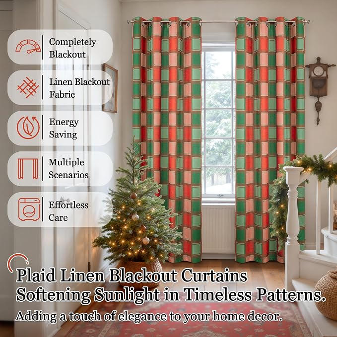 Christmas Curtains for Living Room 84 Inches Long - Image 6
