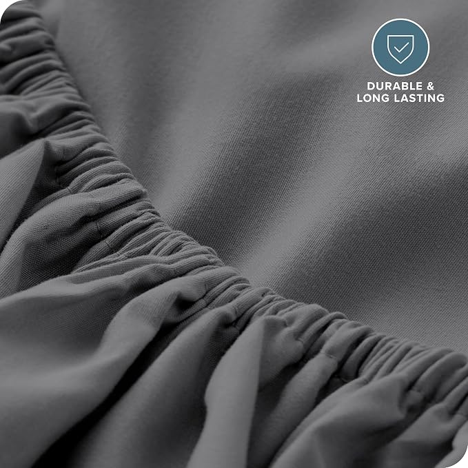 Bare Home Fitted Bottom Sheet Short Queen Size - Image 5