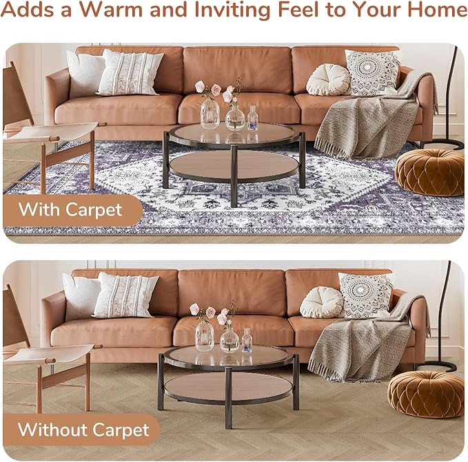 OPPODREAM Thin Area Rugs 9x12 Living Room, Washable Rugs 9x12 - Image 8