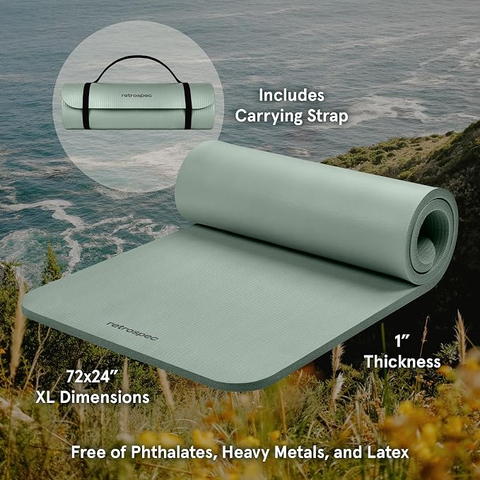 Retrospec Solana 1 inch Yoga Mat - Image 2