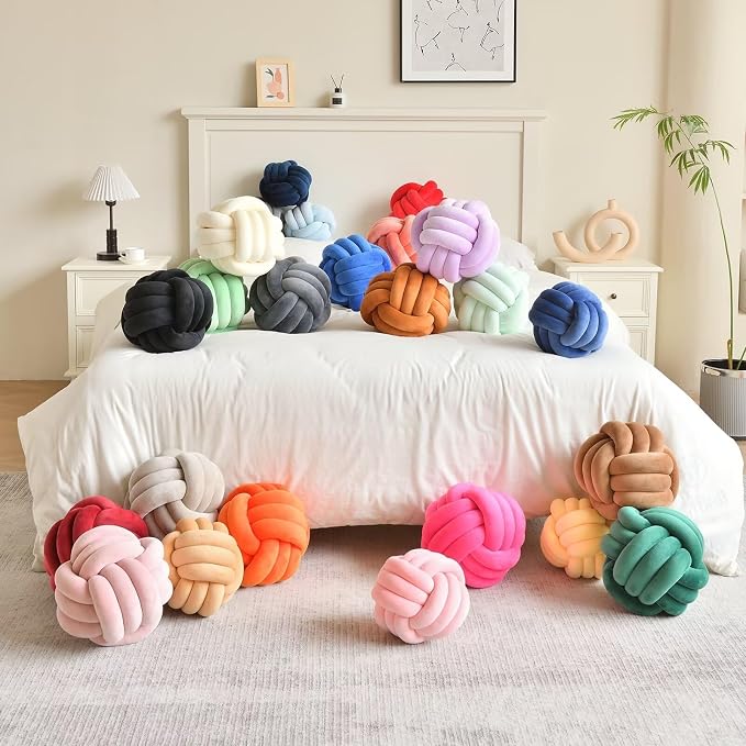Decorative Throw Knot Pillow Ball - Image 7
