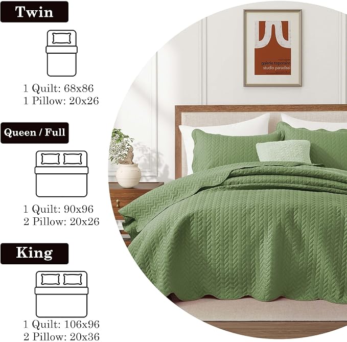 IR Imperial Rooms Twin Quilt Bedding Set Size + 1 Pillow Shams - Image 5