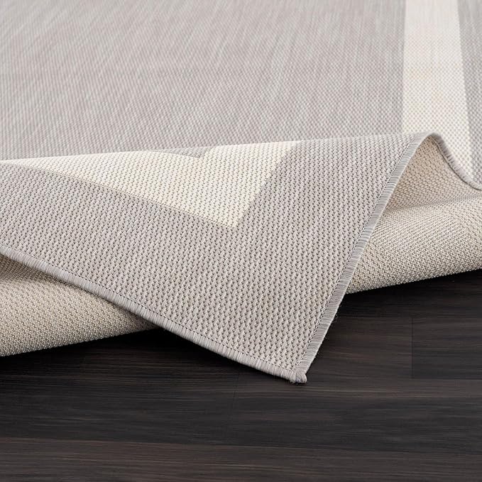 CAMILSON Outdoor Rug 6x9, Modern Outside Rugs - Image 4