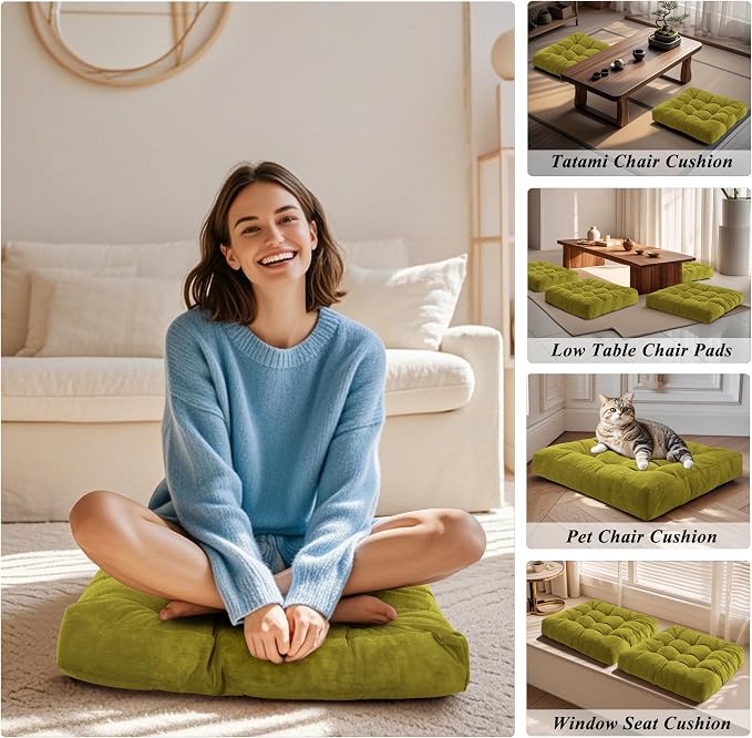 Meditation Floor Pillow 22×22 Inch 1 Pack Large Floor Cushions - Image 6