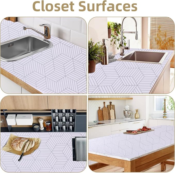 Shelf Liners for Kitchen Cabinets 12in x 30FT, Non Adhesive Cabinet Liner - Image 6