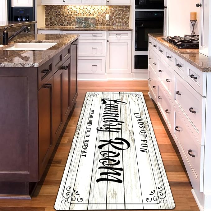 Laundry Room Rug Non Slip Floor mats Farmhouse Large Laundry Rugs - Image 4