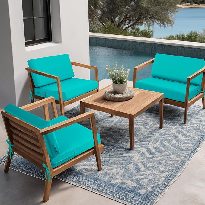 idee-home Outdoor Cushions for Patio Furniture, Outdoor Seat Cushion, - Image 3