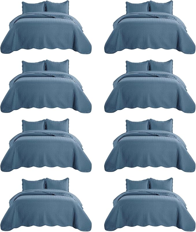 IR Imperial Rooms 8 Pack California King Quilt Bedding Set by IRImperialRooms