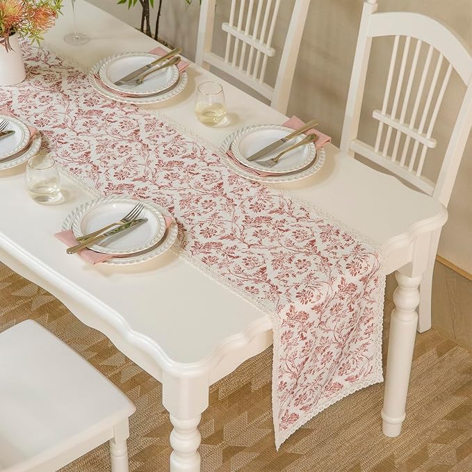 Vintage Floral Table Runner - Image 3