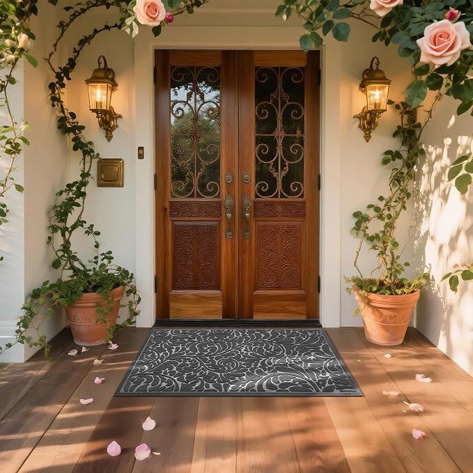 Yimobra Large Door Mat Outside Entrance 47x32, Waterproof Sturdy Outdoor Mats - Image 3