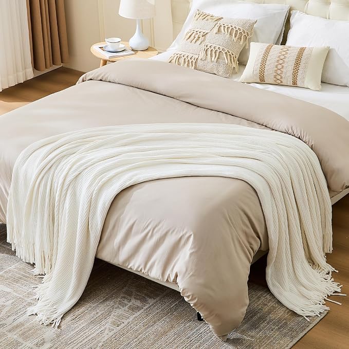 inhand Throw Blanket for Couch Bed, Chunky Chenille Woven Soft Blankets - Image 6