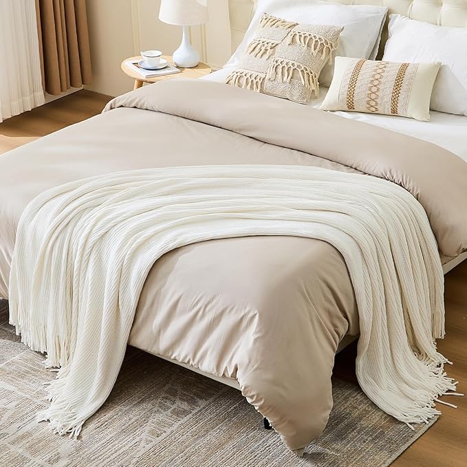 inhand Throw Blanket for Couch Bed, Chunky Chenille Woven Soft Blankets - Image 6