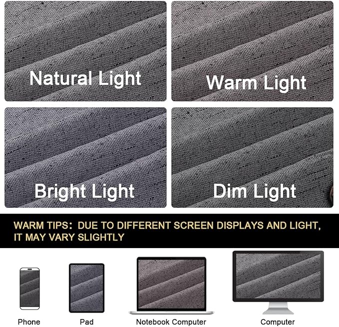 PrinceDeco Blackout Curtains 64" Long 2 Panels Set 100% Blackout Curtains - Image 9