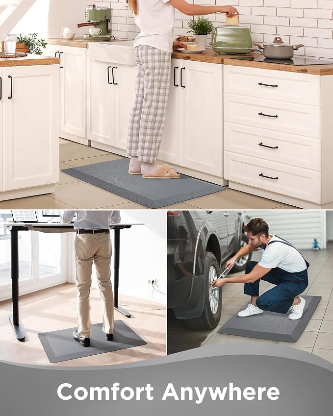 Ophanie Kitchen Mats for Floor, 3/4 inch Thick, 17x24 Anti Fatigue Cushioned Mat - Image 8