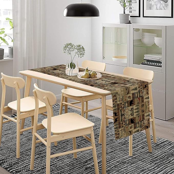 Wildlife Bear Table Runner, Rustic Cabin Animal Farmhouse Table Runner - Image 2