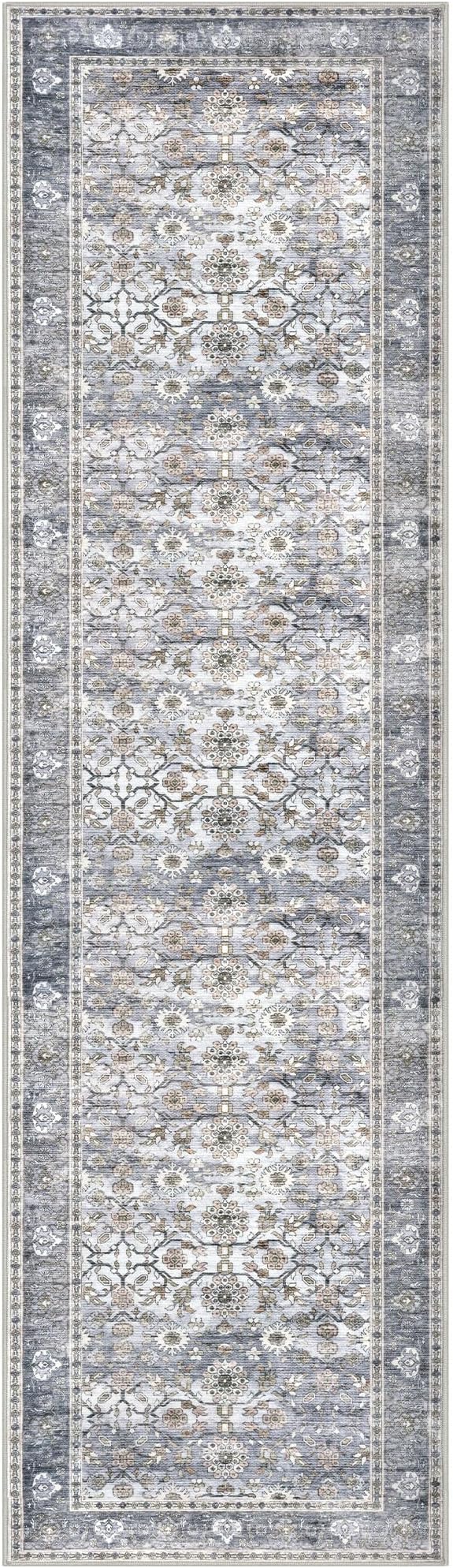 KUTA Vintage Floral Washable Hallway Runner, 2x7 Runners - Image 8