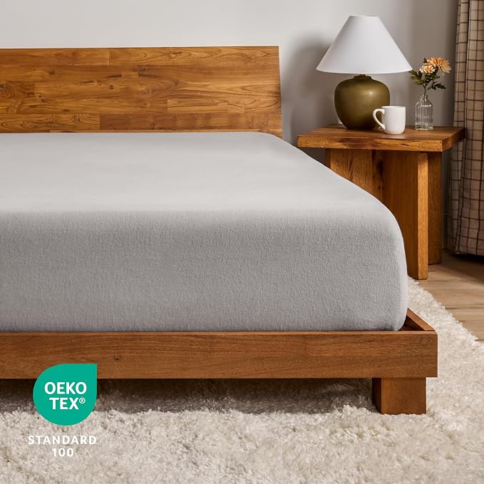 Bare Home Flannel Fitted Bottom Sheet 100% Cotton Twin Extra Long, Velvety Soft - Image 5