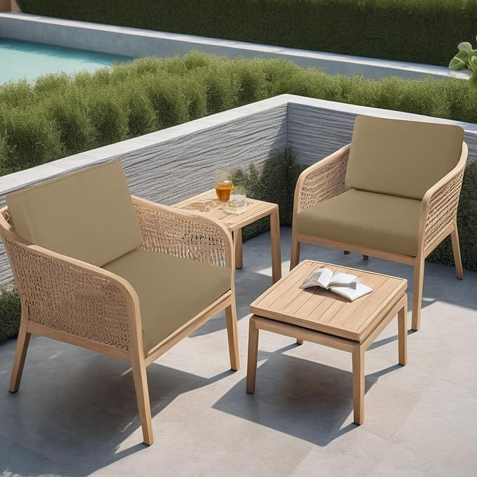 idee-home Outdoor Cushions for Patio Furniture, Outdoor Seat Cushion, - Image 3