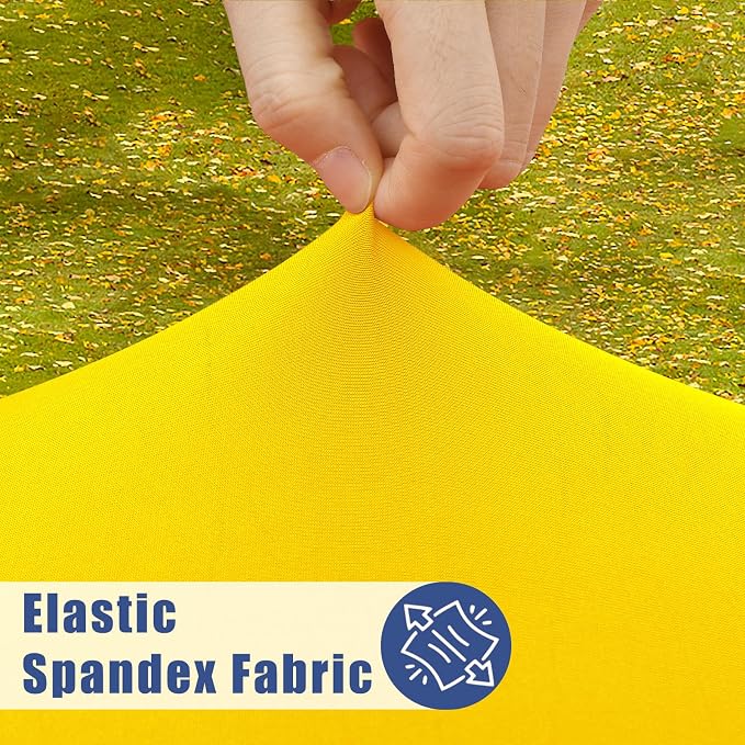 Round Spandex Tablecloth, Elastic Fitted Waterproof Tablecloths - Image 2