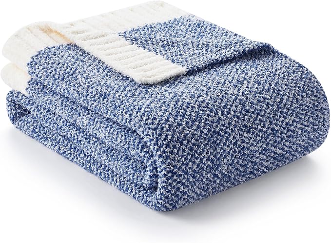 Snuggle Sac Oversized Blue Reversible Super Soft Blanket Twin XL Size - Image 5