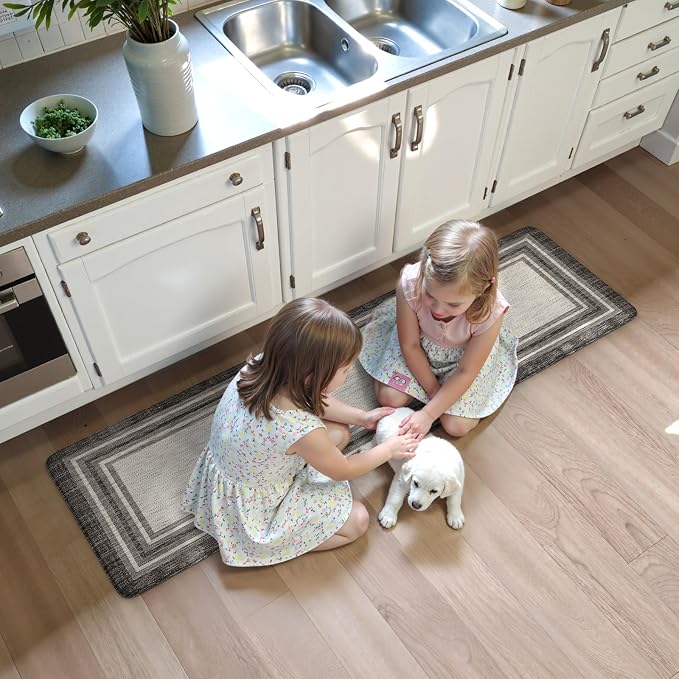 KIMODE Anti Fatigue Kitchen Mat, Cushioned Farmhouse Kitchen Runner Rug - Image 8