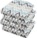 idee-home Outdoor Chair Cushions Set of 4, Thick 19" x 19" x 3" Outdoor Seat by idee-home