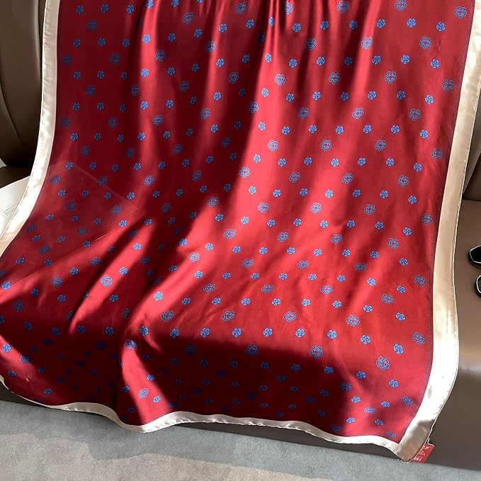 Fashion Scarves Scarf 100% Silk Feeling Scarf Silk Like Scarves Long - Image 6