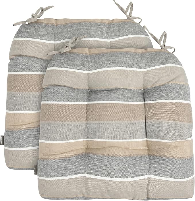 FUNHOME Outdoor Chair Cushions 19 x19 Inch, Water Resistant Tufted Seat - Image 2
